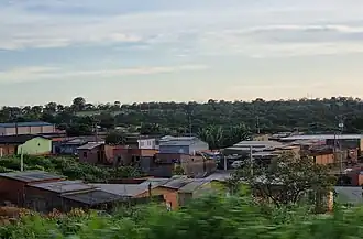 Vista do distrito a partir da BR-020.