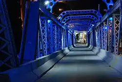 Vista noturna da Ponte de Ferro Demisthóclides Baptista