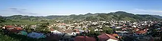 Vista panorâmica do município de Armazém, localizado no sul do estado de Santa Catarina.