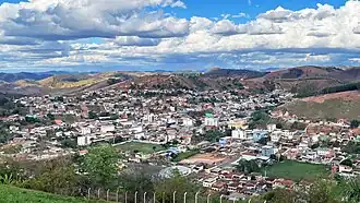 Vista de Bom Jesus do Galho a partir do morro do Cristo da Paz
