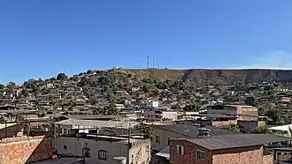 Vista parcial do bairro Aparecida do Norte a partir da Rua Pernambuco