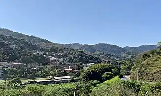 Vista parcial do bairro Barra Alegre, sede do distrito homônimo.