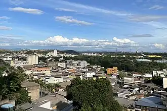 Vista parcial do bairro Jardim Panorama a partir da Rua Serra do Miradouro