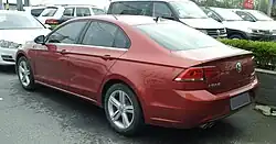 Vista traseira do Volkswagen Lamando