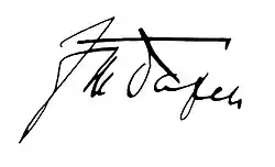 Assinatura de Franz von Papen