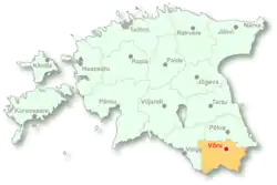 Localização de Võru