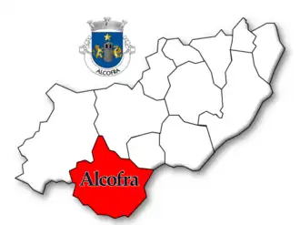 Localização no município de Vouzela