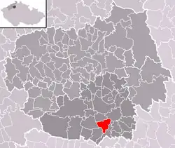 Localização de Vražkov