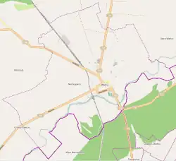 Localização de Warka na Polónia