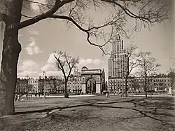 Washington Square looking north, Manhattan. 16/04/1936