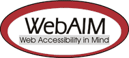 WebAIM logo