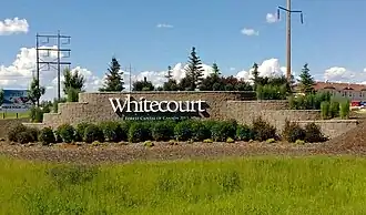 Entrada de Whitecourt