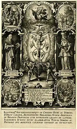 Spies carrying grapes (1607), gravura de Hier. Wierix, no British Museum