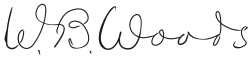 Assinatura de William Burnham Woods