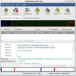 wxDownloadFast em Linux