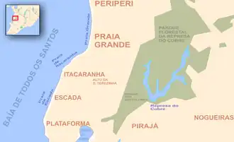 Itacaranha e subúrbios ferroviários de Salvador.