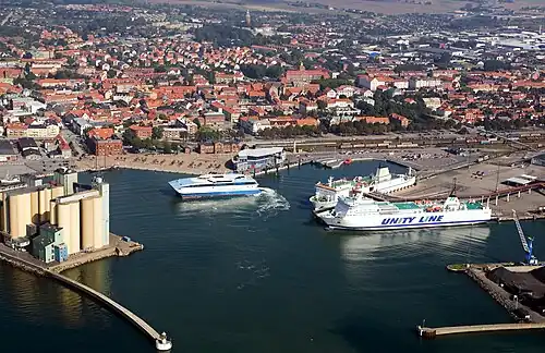 O porto de Ystad