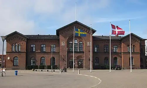 A estação ferroviária