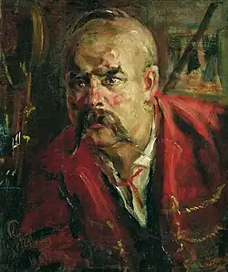 Zaporójio (1884). Óleo. 49 × 41,5 cm. Museu de Belas Artes, Nizhny Tagil, Rússia.