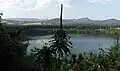 O Lago Zengena, um maar em Amhara, Etiópia.