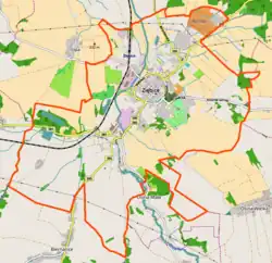 Localização de Ziębice na Polónia