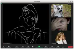 Uma videoconferência