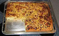 Bolo de cebola/Zwiebelkuchen.