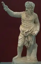 Actor como Papposilenus, c. 100 d.C., original do século IV a.C. (Museu Altes, Berlim)