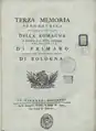 Terza memoria idrometrica, 1763