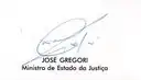 Assinatura de José Gregori