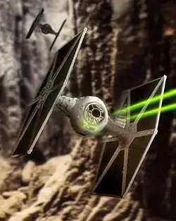 Um par de TIE fighters