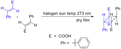 Cicloadição do ácido cinâmico