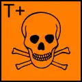 Símbolo de segurança T+ = Muito tóxico