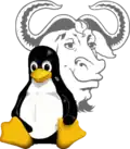 Logotipos dos projetos GNU e Linux