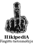 Logotipo utilizado na Uncyclopedia finlandesa, «Hikipedia» (em finlandês)&nbsp;.