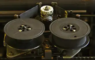 Detalhe de um elemento de tipo desgastado