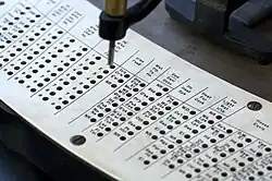 Pantógrafo da máquina de recenseamento Hollerith
