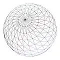 A wireframe sphere with roughtly 1600 sample points.