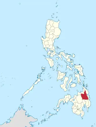 Agusan do Sul na Caraga Coordenadas : 8°30'N, 125°50'E