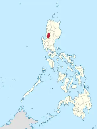 Benguet na A Cordilheira Coordenadas : 17°N, 121°E