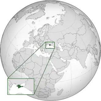 Localização da Crimeia