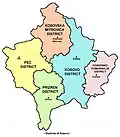 Distritos do Kosovo