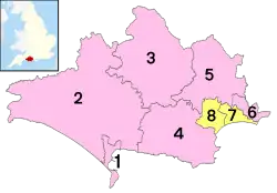 Localização de Dorset