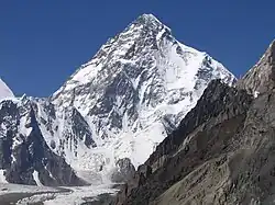 K2, parte do Himalaia e segunda montanha mais alta do mundo.