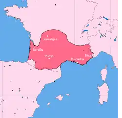 Localização de Occitânia