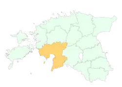 Localização de Região de Pärnu Pärnumaa