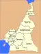Mapa de localização das regiões camaronesas.