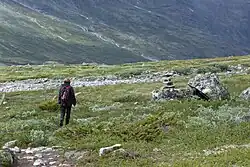 Um turista em Jotunheimen