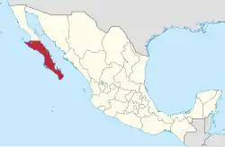 Baja California do Sul no México