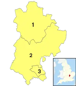 Localização de Bedfordshire